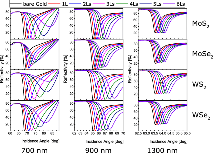 Transition Metal Dichalcogenides/Gold-Based Surface Plasmon Resonance  Sensors: Exploring the Geometrical and Material Parameters | SpringerLink