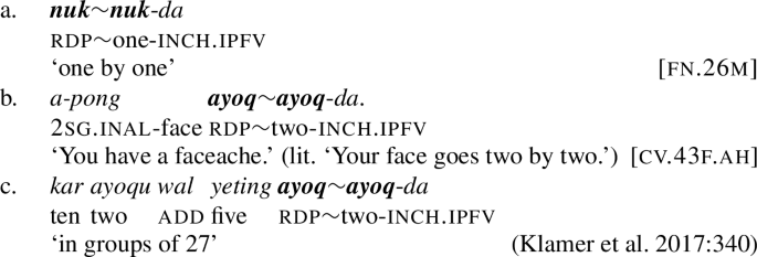 reduplication in abui a case of pattern extension springerlink reduplication in abui a case of pattern extension springerlink