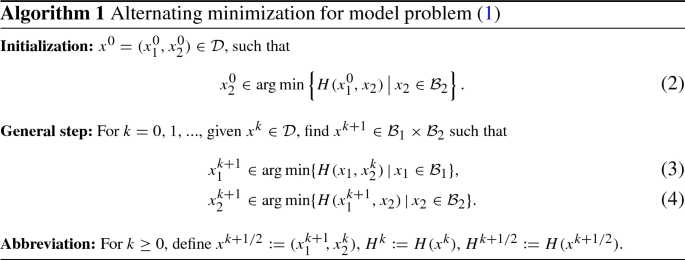 On The Rate Of Convergence Of Alternating Minimization For Non Smooth Non Strongly Convex Optimization In Banach Spaces Springerlink