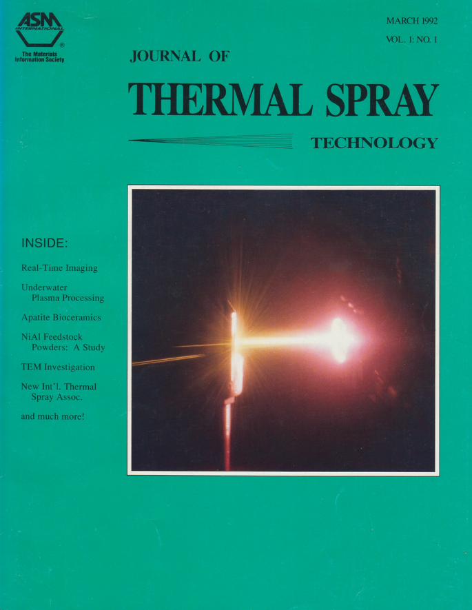 Journal of Thermal Spray Technology Turns 30 with This April 2022 Issue |  SpringerLink