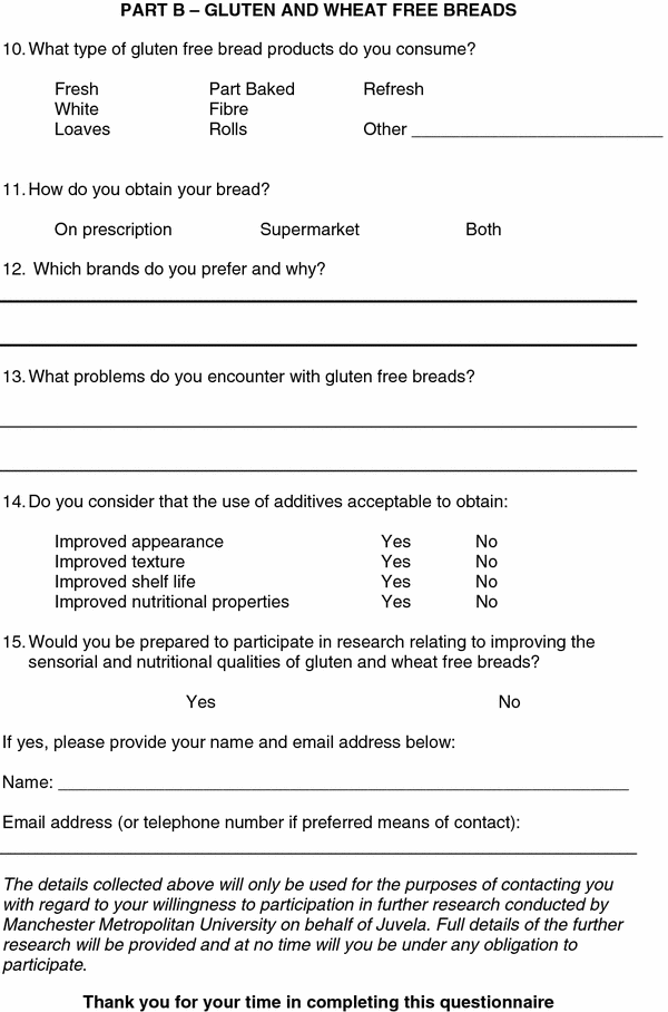 An Investigation Of The Consumer Perception On The Quality Of The Gluten And Wheat Free Breads Available On The Uk Market Springerlink