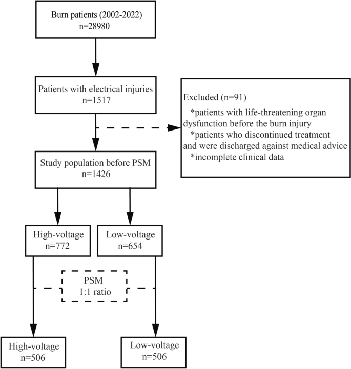 Association between high- and low-voltage electrical injuries and ...