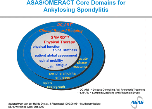Mean Ankylosing Spondylitis Disease Activity Score (ASDAS) (A)