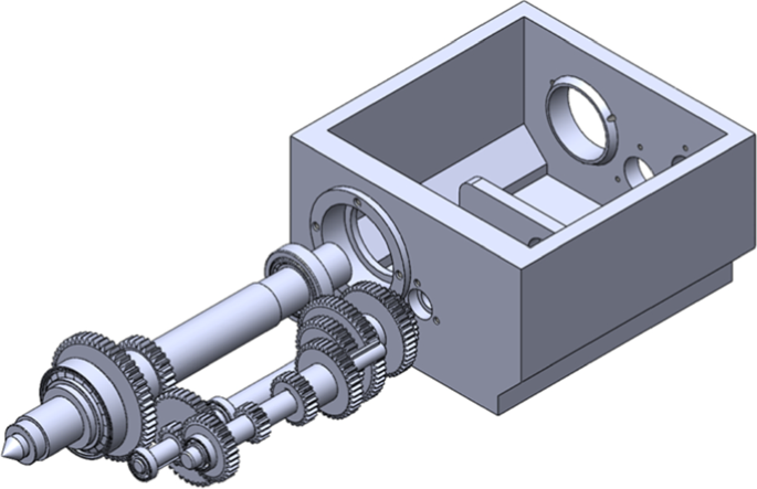 Enhancing performance of an 8-speed Lathe machine gearbox assembly: a study  on static structural analysis and modal analysis