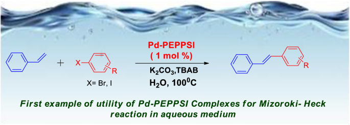 A new PEPPSI type N-heterocyclic carbene palladium(II) complex and its  efficiency as a catalyst for Mizoroki-Heck cross-coupling reactions in  water | SpringerLink