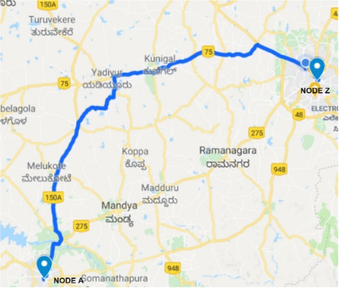 Bangalore To Channapatna Route Map Design Of An Improved Automatic Fiber Cut Localization With Otdr Using Gis  Mapping | Springerlink