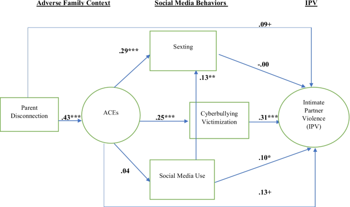 This figure depicts results of the mediation analysis for IPV