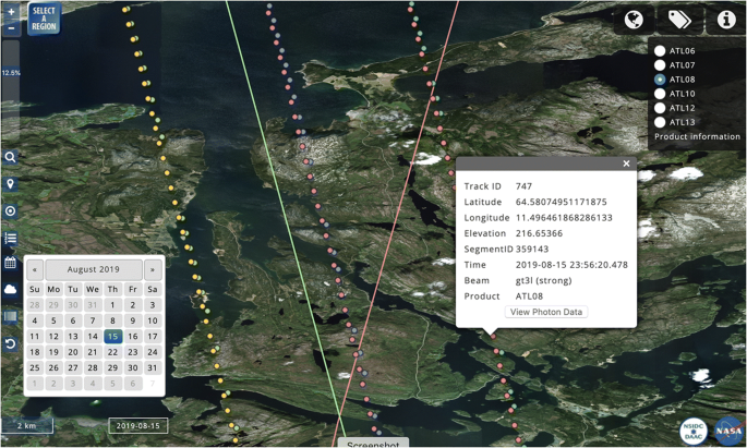 OpenAltimetry - rapid analysis and visualization of Spaceborne altimeter  data | SpringerLink