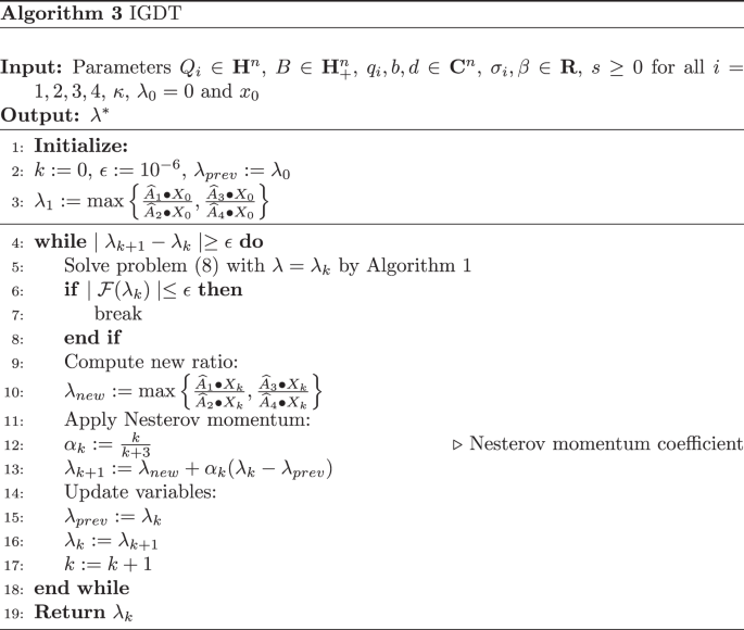 Beamforming design via complex quadratic double–ratio minimax ...