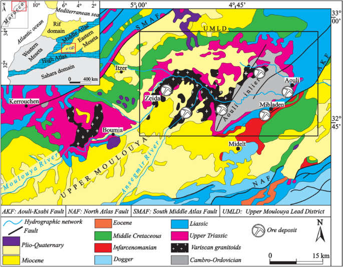 Analysis of tectonic fracturing in the Mibladen ore deposit (Upper  Moulouya, Morocco) and its impact on the Pb–Ba mineralization emplacement |  SpringerLink