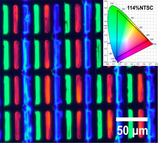 High-resolution, full-color quantum dot light-emitting diode display  fabricated via photolithography approach | SpringerLink