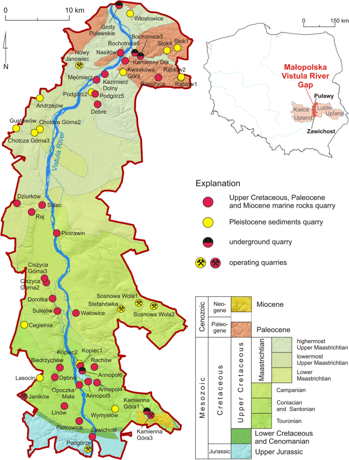 speak Arrow pastel Geoeducational Value of Quarries Located Within the Małopolska Vistula  River Gap (E Poland) | SpringerLink