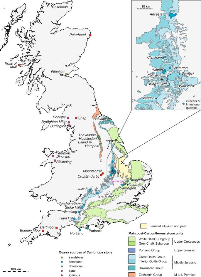Quantifying The History Of Building Stone Use In A Heritage City Cambridge Uk 1040 Springerlink