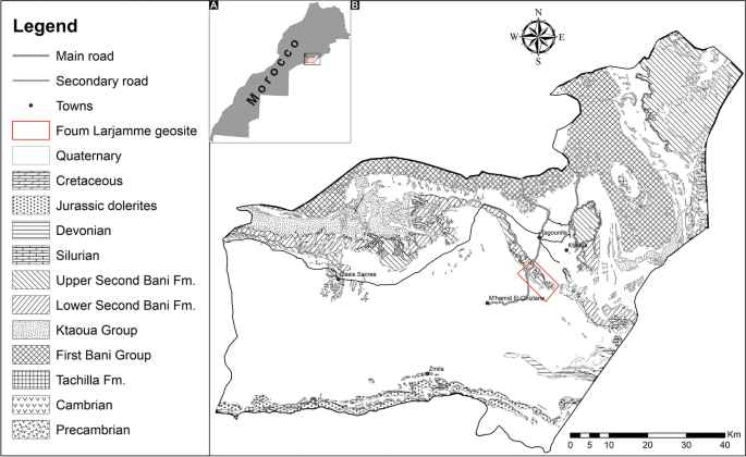 Integrating Geological and Archaeological Heritage for Conservation and  Promotion of Foum Larjamme Geosite from Bani Geopark Project South-Eastern  Morocco | SpringerLink