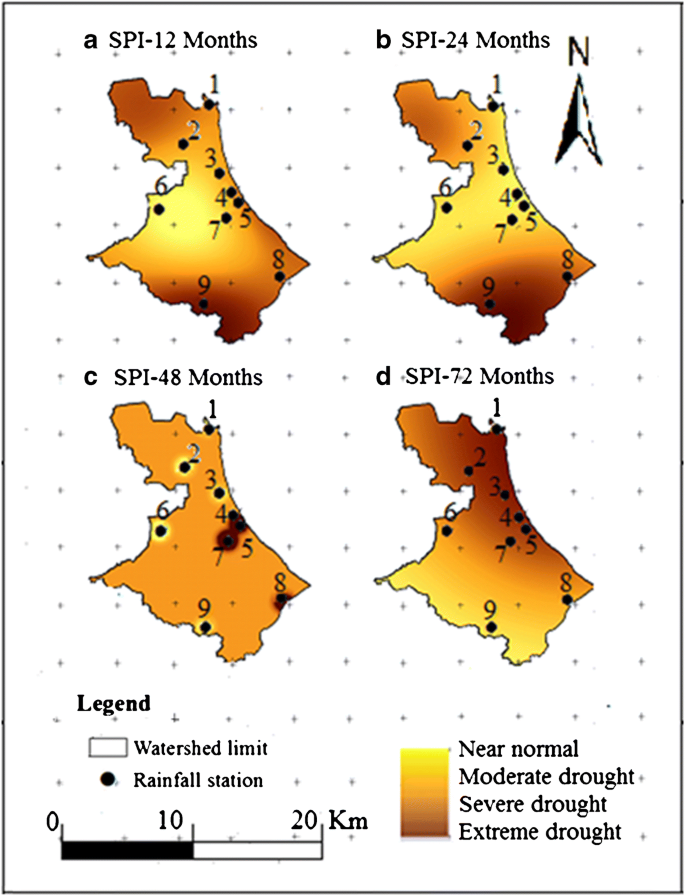 Drought Distribution Using The Standardized Precipitation Index Case Of Gabes Basin South Tunisia Springerlink