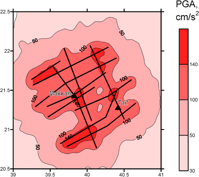 Deterministic Seismic Hazard Assessment For The Makkah Region Western Saudi Arabia Springerlink