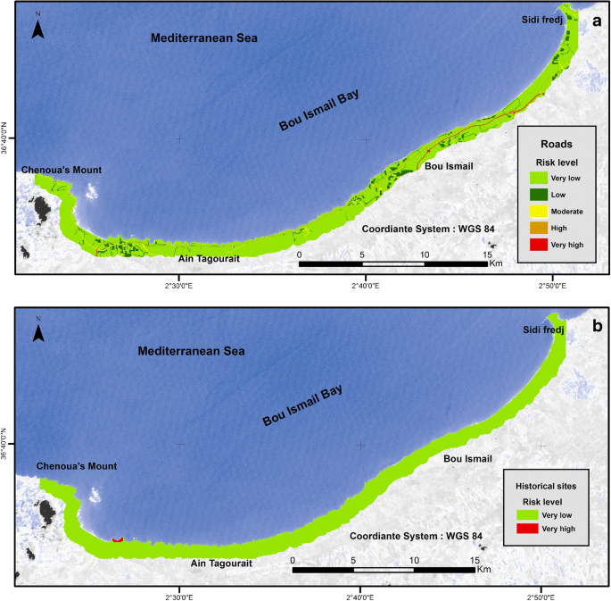 Evaluation Of Coastal Vulnerability And Exposure To Erosion And Submersion Risks In Bou Ismail Bay Algeria Using The Coastal Risk Index Cri Springerlink