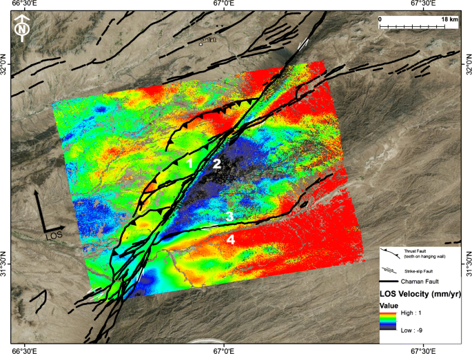 Reflection Seismic Gravity Magnetic And Insar Analysis Of The Chaman Fault In Pakistan Springerlink
