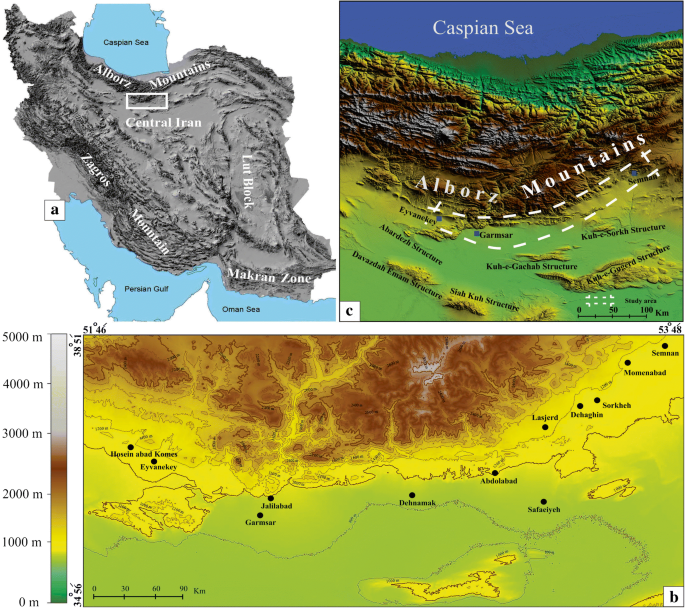 Fan Morphology Evidence On Late Quaternary Deformation In The Southern Front Of The Central And Eastern Alborz Mountains In The Eyvanekey Garmsar Semnan Areas Northern Iran Springerlink