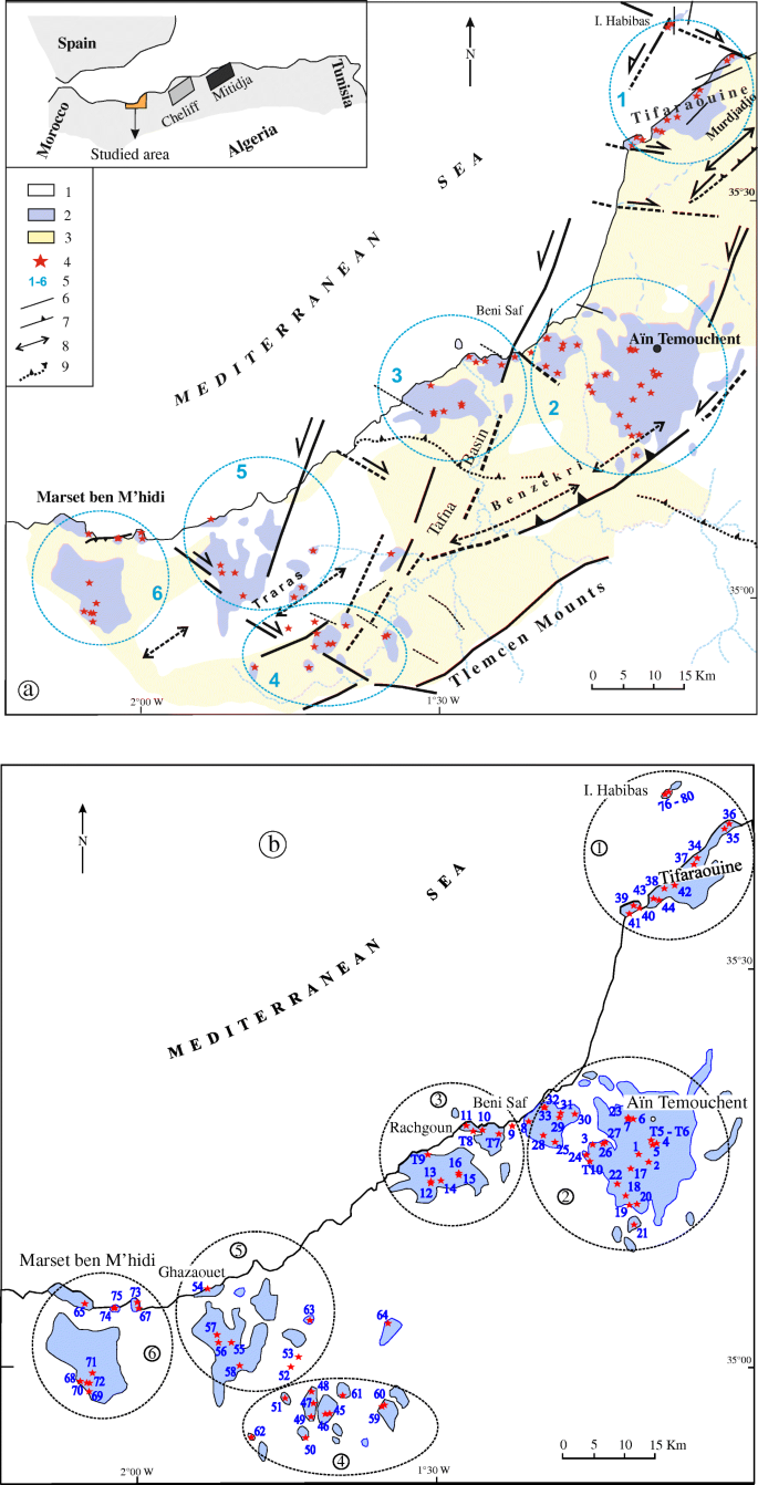 Neotectonics” in the northern African margin: new paleomagnetic constraints  from northwestern Algeria | SpringerLink