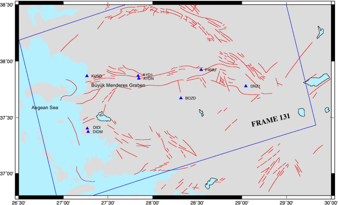 investigation of deformations with the gnss and psinsar methods springerlink