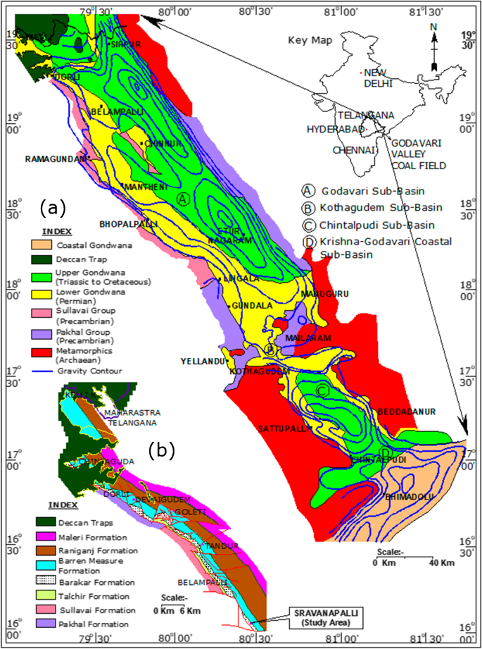 Singareni Coal Mines Map Geophysical Strata Rating From Geophysical Well Logs—A Case Study From  Sravanapalli Block, Telangana, India | Springerlink