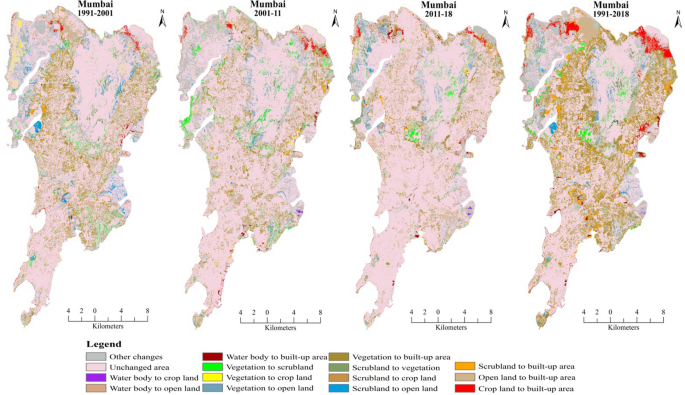 Mumbai Land Use Map Urban Heat Island Dynamics In Response To Land-Use/Land-Cover Change In The  Coastal City Of Mumbai | Springerlink
