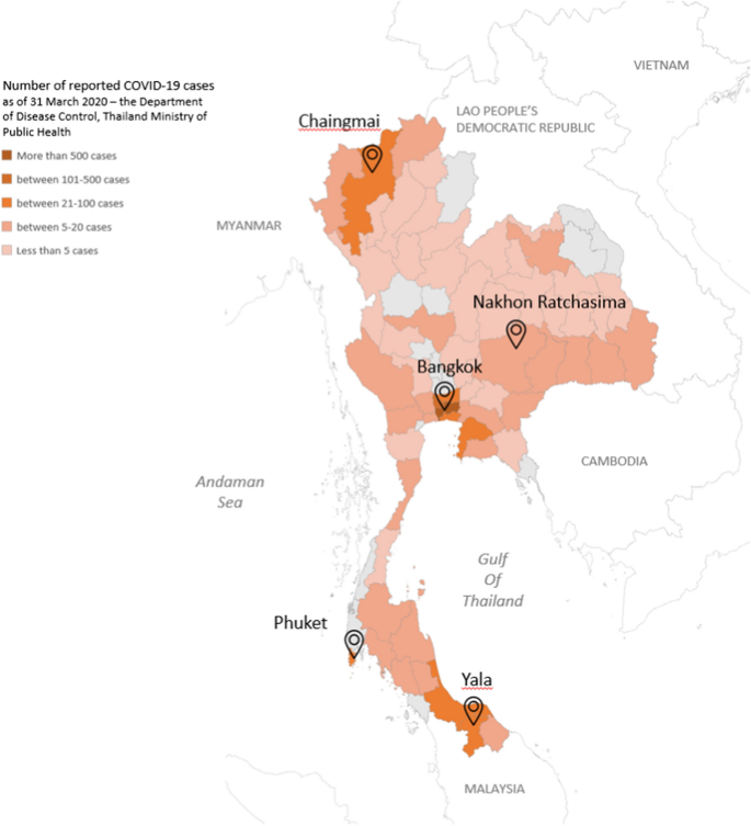 Cases in thailand covid Thailand records