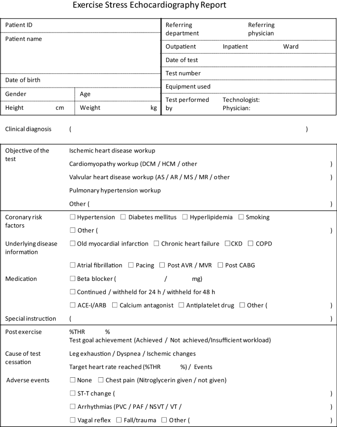 Practical guidance for the implementation of stress echocardiography |  SpringerLink