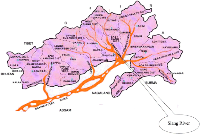 River Map Of Arunachal Pradesh Icthyofaunal Diversity Of Siang River In Arunachal Pradesh, India |  Springerlink