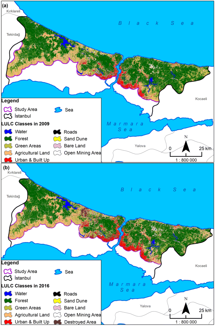 detrimental environmental impact of large scale land use through deforestation and deterioration of carbon balance in istanbul northern forest area springerlink