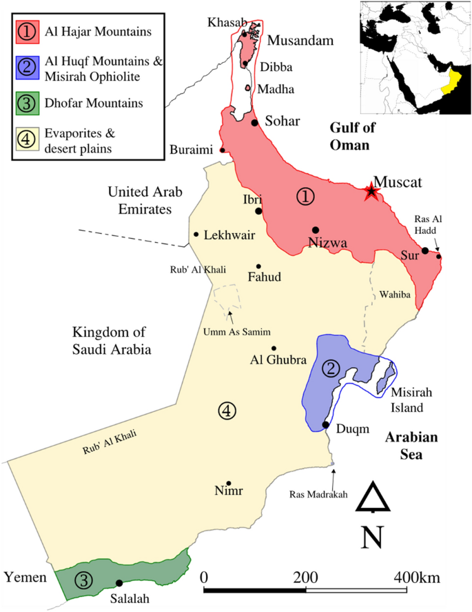 Geological Map Of Oman A Review Of Natural Geological Hazards In Oman | Springerlink
