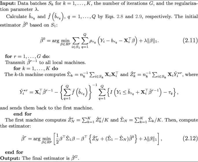 Distributed Composite Quantile Regression for High-Dimensional Data ...