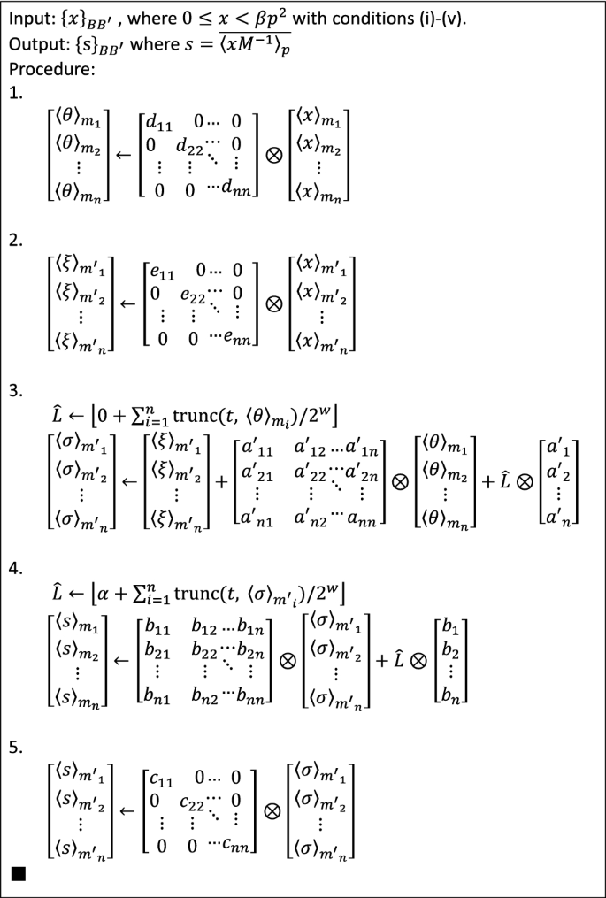 Rns Montgomery Reduction Algorithms Using Quadratic Residuosity Springerlink