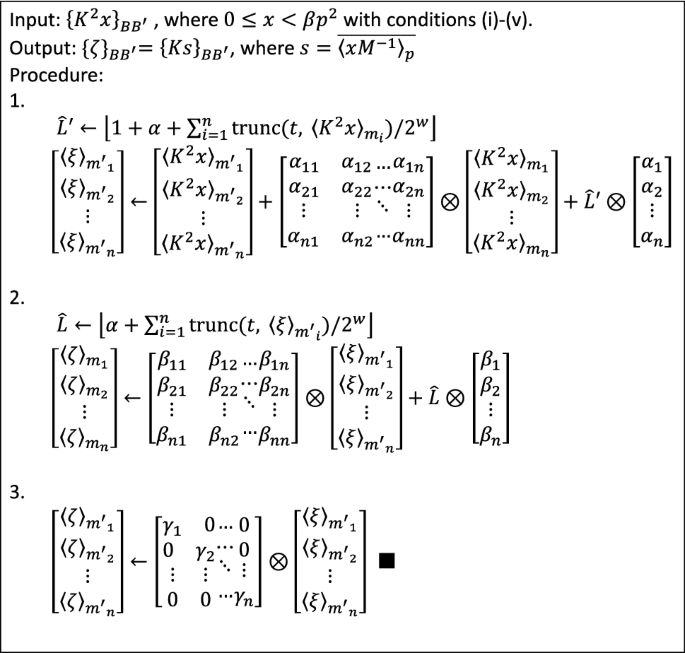 Rns Montgomery Reduction Algorithms Using Quadratic Residuosity Springerlink