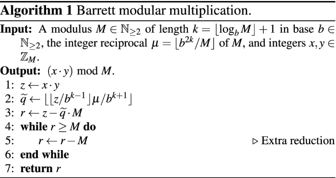 Timing Attacks And Local Timing Attacks Against Barrett S Modular Multiplication Algorithm Springerlink