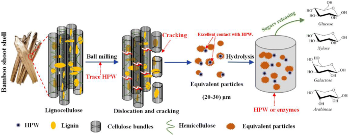 Ball Milling Promotes Saccharification Of Agricultural Biomass By Heteropolyacid And Enzyme Unlock The Lignin Cage For Sugars Recovery Springerlink