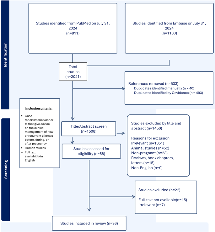 NeuroOncological Management of Gliomas in Pregnancy A Systematic