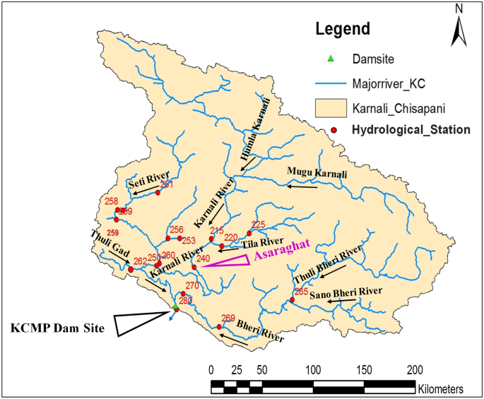 Karnali River In Map Of Nepal Sedimentation Modeling Of Karnali Chisapani Multipurpose Project Reservoir,  Nepal | Springerlink