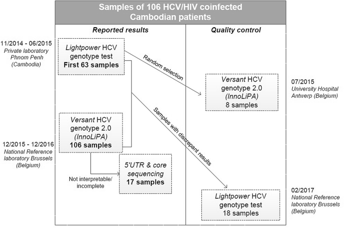 hepatitis c viral rna genotype lipa r Current molecular methods for the detection of hepatitis C virus in high  risk group population: A systematic review main image 0