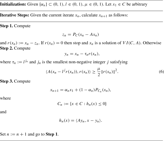 A New Iterative Method For Solving Pseudomonotone Variational Inequalities With Non Lipschitz Operators Springerlink