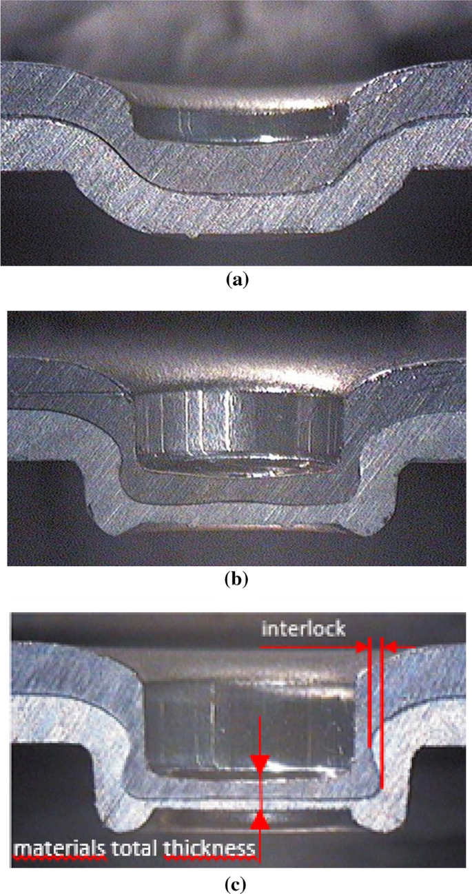 Experimental And Numerical Investigation Of Clinched Joint And Implementation Of The Results To Design Of A Tumble Dryer Springerlink