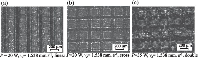 An Experimental Investigation on Laser Surface Texturing of AISI D2 Tool  Steel using Nanosecond Fiber Laser | SpringerLink