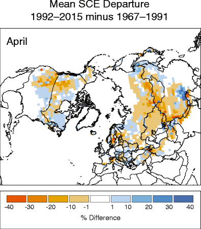 Snow Cover in Northern Hemisphere This Fall Highest on Record