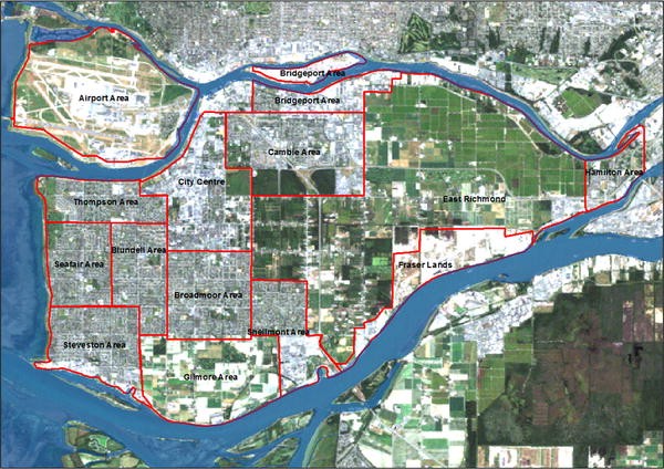 Richmond Bc Zoning Map Geospatial Modeling Of The Impact Of Sea Level Rise On Coastal Communities:  Application Of Richmond, British Columbia, Canada | Springerlink