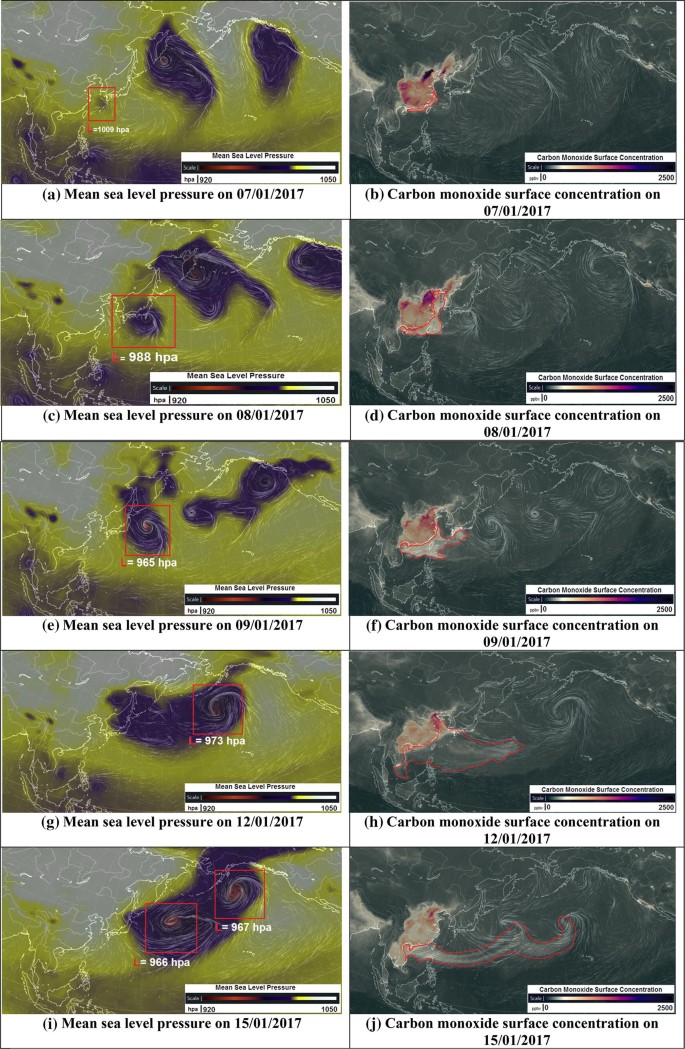 Statistical And Synoptical Analysis Of China S Carbon Monoxide Emission And Transportation Using Satellite Images Springerlink
