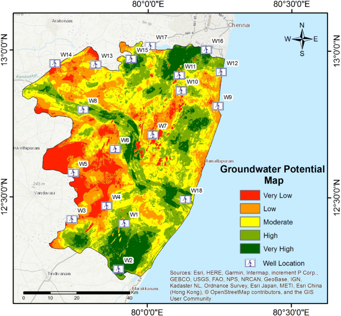 Groundwater mapping using gis