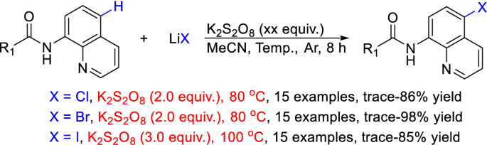 Remote C H Functionalization Of 8 Aminoquinoline Ring Springerlink