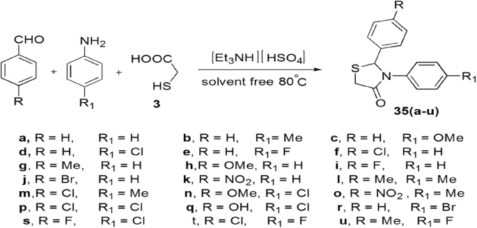 Saturated Five Membered Thiazolidines And Their Derivatives From Synthesis To Biological Applications Springerlink