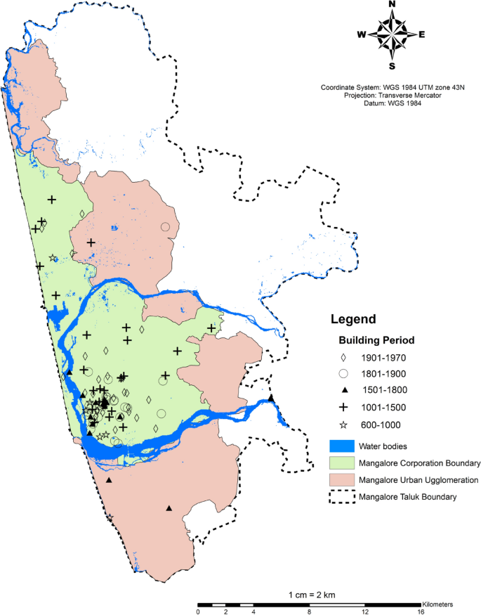 Mangalore City Map Pdf A Gis Based Interpretation Of The Historical Evolution Of Urban Settlements  In Mangalore City, India | Springerlink